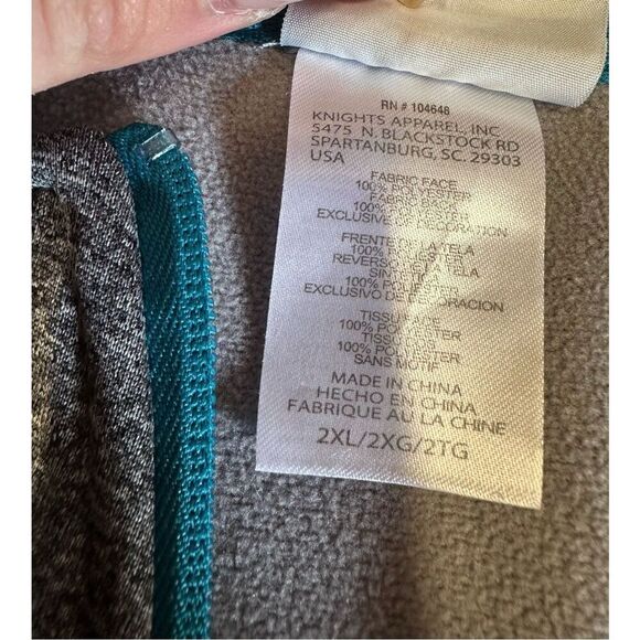 NHL San Jose Sharks Hockey Gray 1/4 Zip Pullover Sweatshirt | Size 2XL - Picture 8 of 8